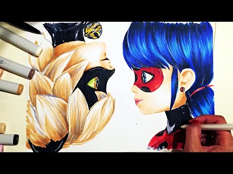 Ladybug And Cat Noir Drawing