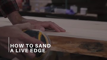 How to sand a live edge - Live Edge Timber Co.
