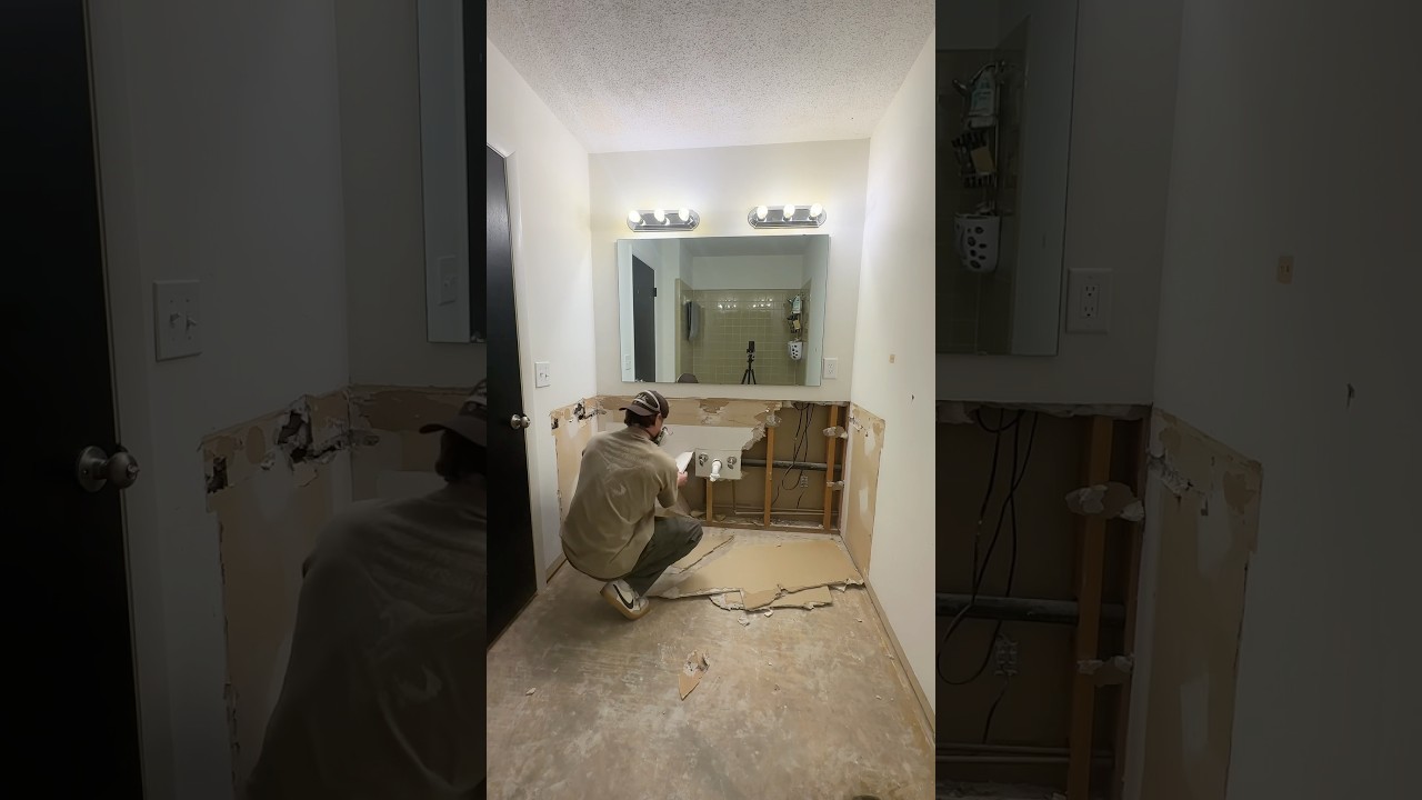 Removing linoleum wasn’t too hard