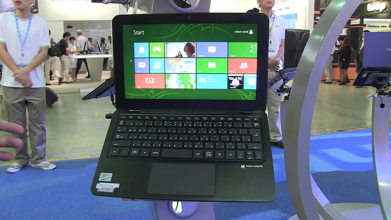 Mouse Computer Luv Book Ultra Book Hands On- Computex 2012 - YouTube