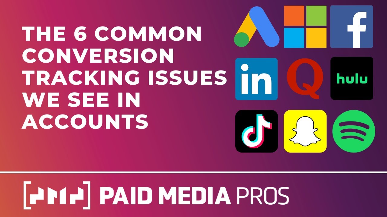 Common Conversion Tracking Errors - YouTube