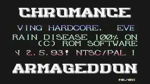 Chromance - Armageddon intro C64 (1992)