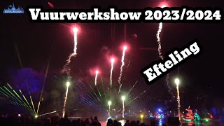 Vuurwerkshow van de Efteling 2023/2024