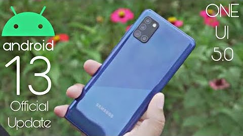 Samsung Galaxy A31 Android 13 ONE UI 5.0 Update