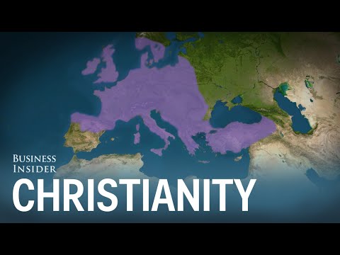 Animated map shows how Christianity spread around the world