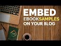 How to Provide Sample Preview of eBook to Share (&amp; Embed)