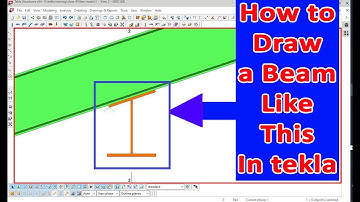 How to create HI beam tapered flange in Tekla Bangla tutorial