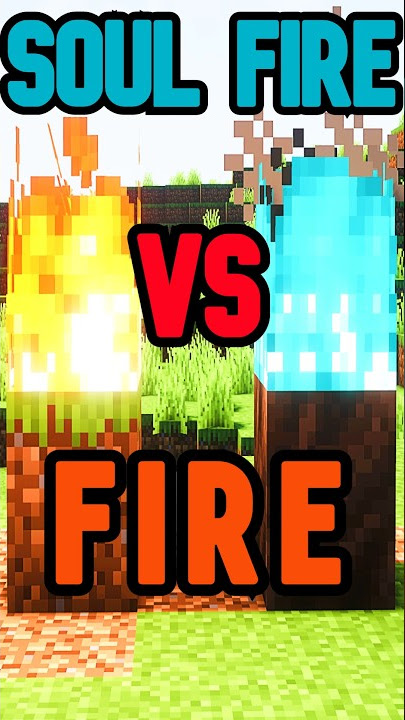 Soul Fire VS Fire - Minecraft #shorts