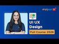 UI/UX Design Full Course For Beginners 2026 | UI/UX Design Tutorial for Beginners | Simplilearn