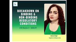 Established Conditions, ECs, ICH Q12, CTD Module 3 (Regulatory Binding)