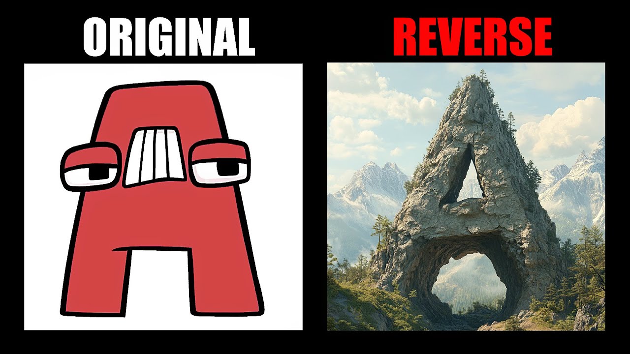 Reverse Alphabet Lore But In Mountians (A-Z...) - Alphabet Lore Meme Animation - TD Rainbow