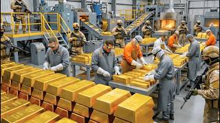 Inside a Gold Refining Plant: How Raw Rock Becomes Pure 24K Gold Bars| Complete Refining Process