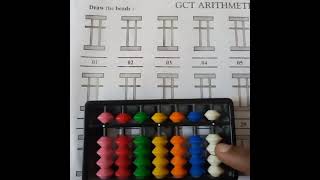 DRAW THE BEADS USING ABACUS METHOD