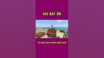Cách sử dụng golem đồng bất ổn trong minecraft #shorts