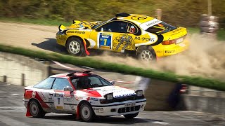 Kalle Rovanperä & Jari-Matti Latvala at RallyLegend 2022 w/ Toyota Celica GT-Four ST165 and ST185!