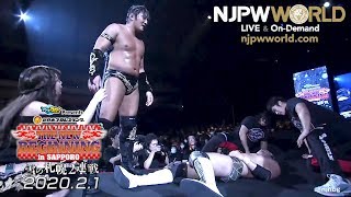 Taichi destroys Okada on night one in Sapporo! (New Beginning)