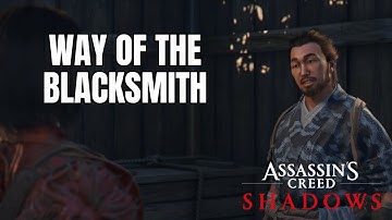 The Completionist Guide: AC Shadows | Build the Forge in Hideout Way of the Blacksmith Izumi Settsu