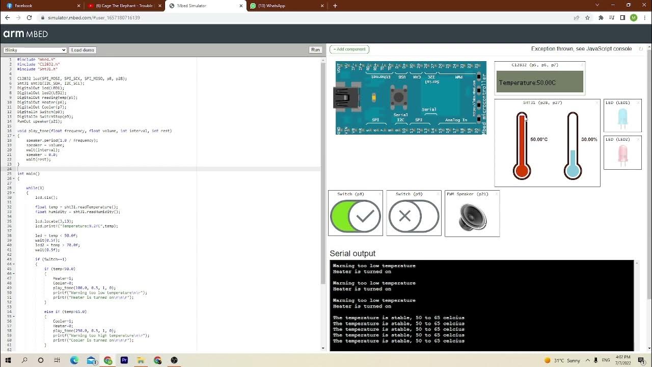 Temperature Control System Using Microcontroller LPC1768 YouTube
