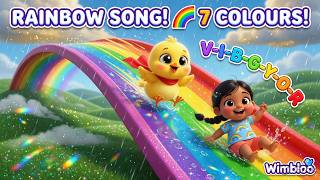 Rainbow Song! 🌈🐥 | 7 Colours VIBGYOR Rainbow Rhyme for Toddlers | Wimbloo with Tinu screenshot 4