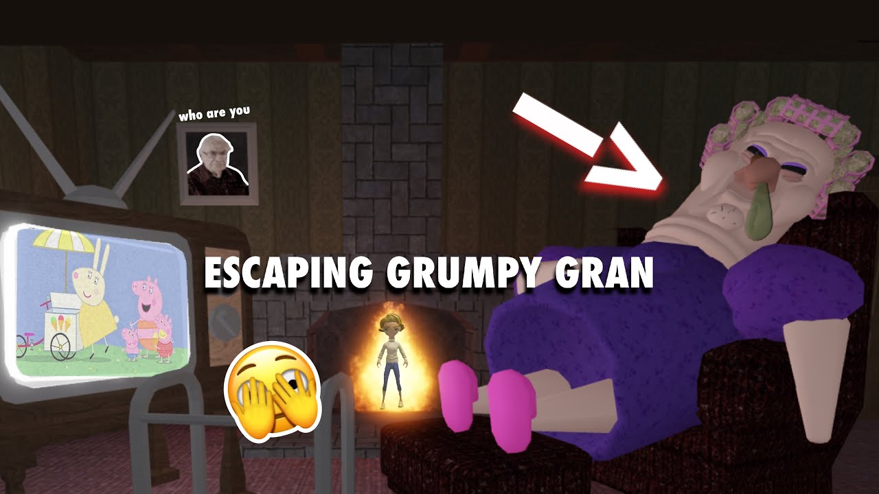 ESCAPING GRUMPY GRAN‘S SCARY OBBY! - YouTube