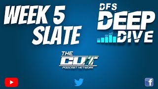 #DFSDeepDive5 | The Week 5 Slate