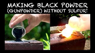 Making Black Powder (Gunpowder) Without Sulfur! (Carbon \& Potassium Chlorate Powder)