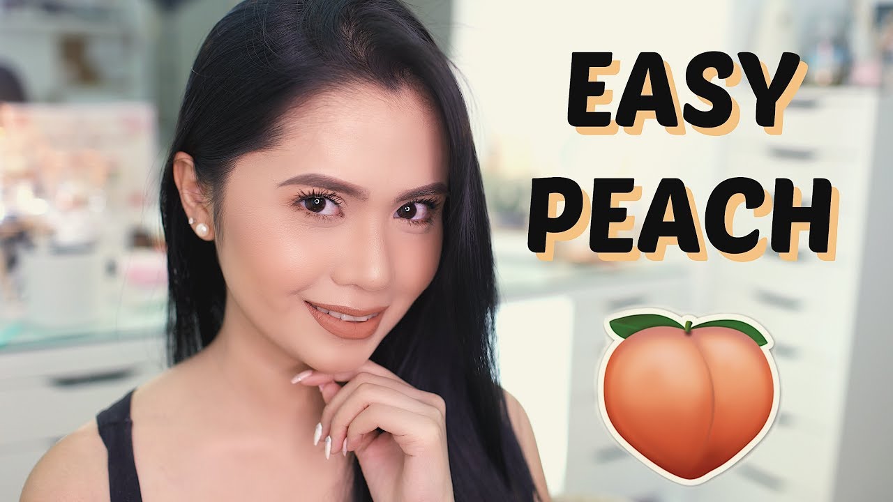 EASY PEACH Makeup Tutorial Anna Cay YouTube