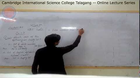 6th - [Math] - Lecture#3 - Fahad Iqbal - CISC Online Lecture Series