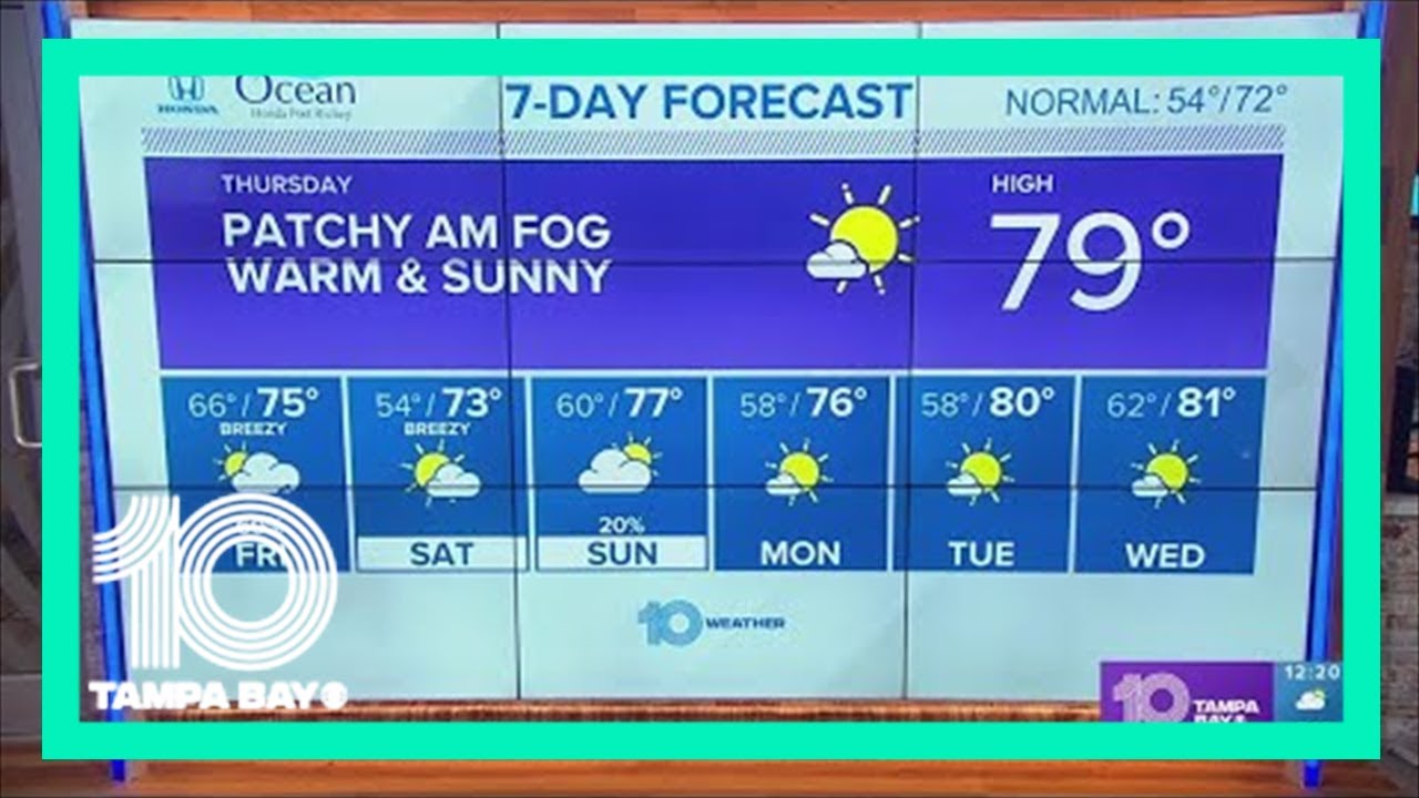 10 Weather: Another warm and sunny day - YouTube