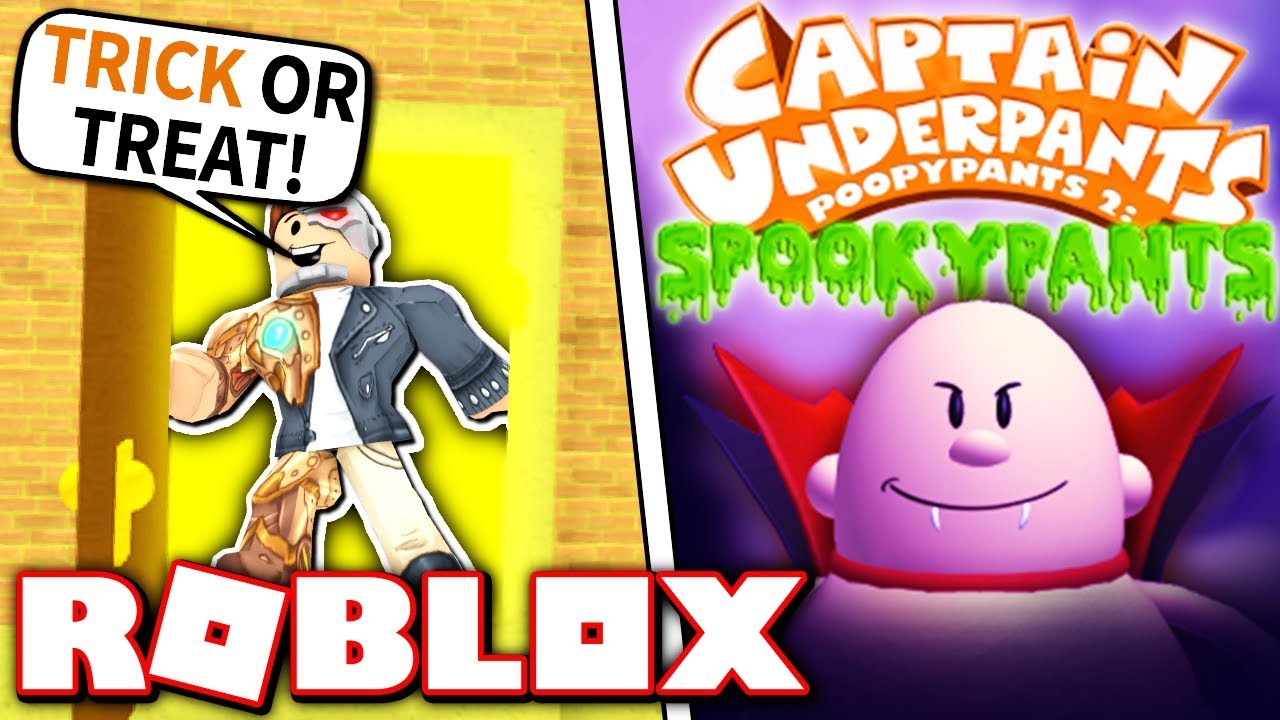 Halloween With Captain Underpants Roblox Captain Spookypants Youtube - roblox captain underpants obby