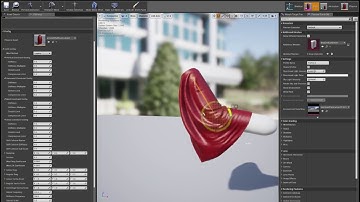 UE4 real time cloth simulation