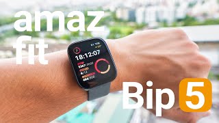 รีวิว Amazfit Bip 5 คุ้มสุดคุยโทรศัพท์ได้มี GPS ในตัวเซนเซอร์ครบๆราคาโคตรดี