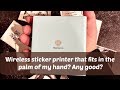 A bluetooth sticker printer that fits in your hand? Say what?:  phomemo