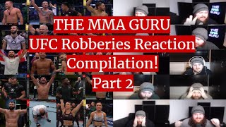 THE MMA GURU UFC Robberies Reaction Compilation PART 2!