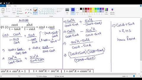 Class10 Trignometrical Identities Ex 21B (part 1 of 2)