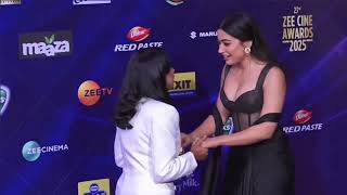Rashmika Mandanna At Zee Cine Awards Red Carpet 2025 Drop A If Cant Take Your Eyes Off From Her