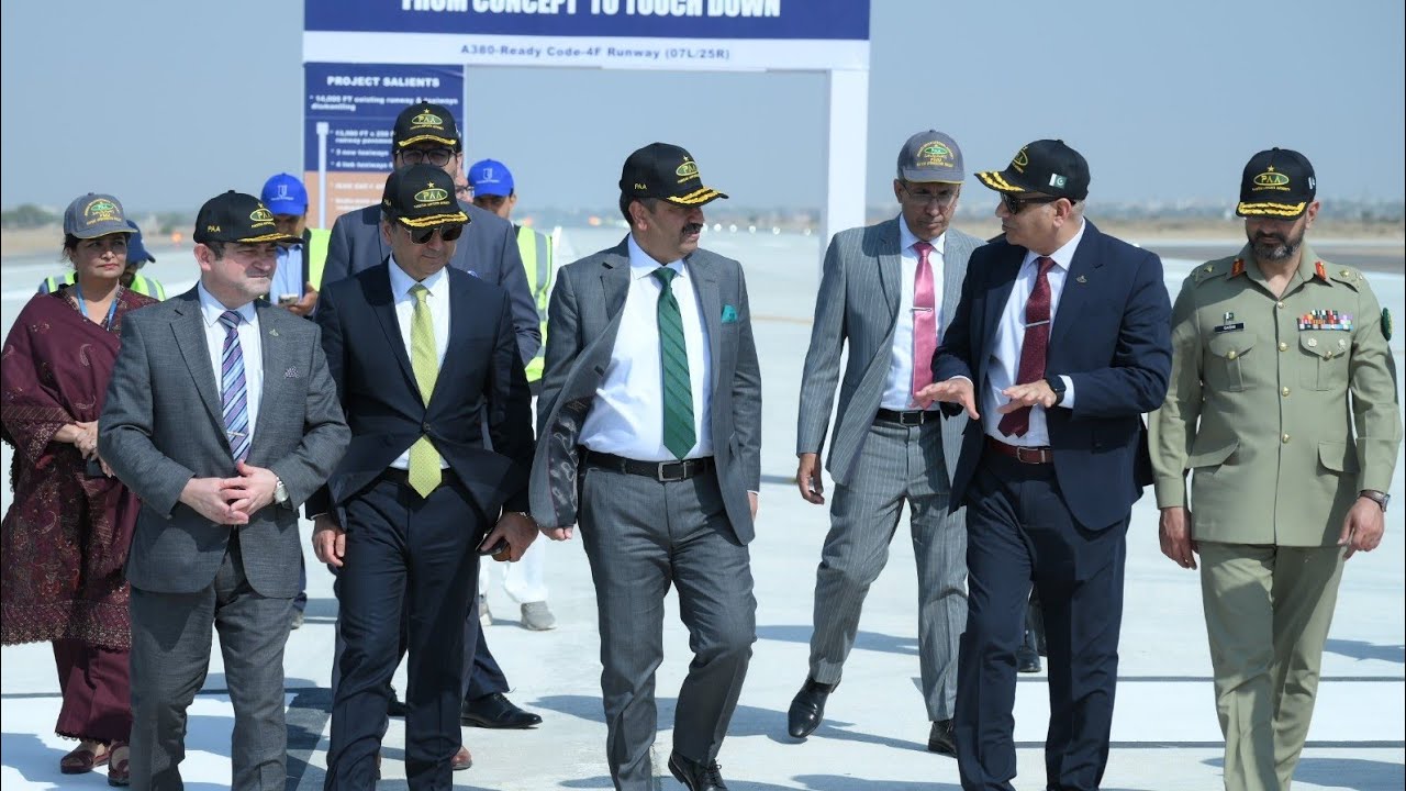 Historic Milestone: Secy Defence Inaugurates A380-Ready Runway at Karachi's JIAP