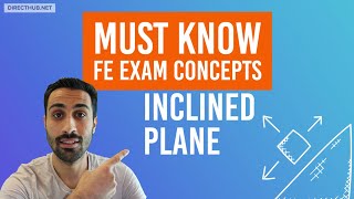 MUST KNOW FE EXAM CONCEPTS - INCLINED PLANE - INCLINED ANGLE