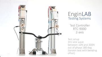 Decathlon handlebars fatigue test with biaxial test machine
