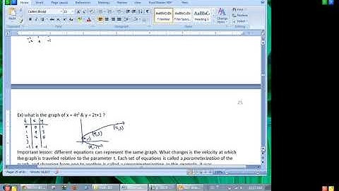 Calculus 3 - Parametric Equations, with Calculus (part 1)