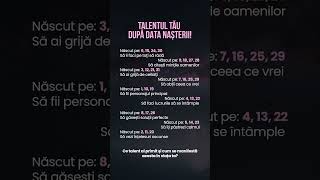 ✨ Talentu tău după data nașterii! #zodie #astrologie #horoscop #zodii
