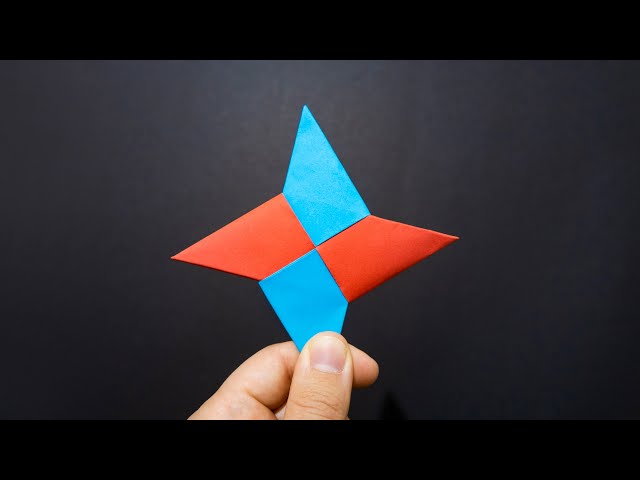 Paper Ninja Stars - Moving paper toys - Kids Craft - Paper Art - DIY - Origami - Happy Craftsman class=