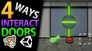 4 Ways to Interact with Doors in Unity! (Key, Button, Auto, Pressure)