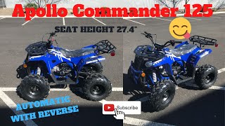 Apollo Commander 125 Atv Review
