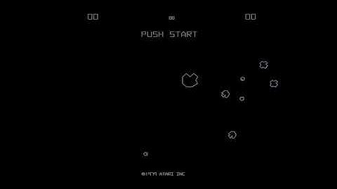 Asteroids (Arcade) Attract Mode 1080p60