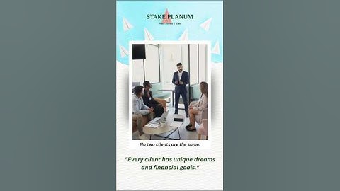 💼 Your financial journey is one of a kind — and so should your wealth plan be.#Custom #StakePlanum