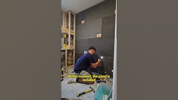 AGS Tile Backer Board---let you know how does it take to level a wall efficiently!🧐🥳