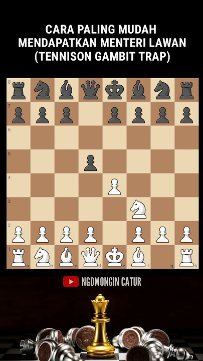 CARA MUDAH MENJEBAK MENTERI LAWAN #shorts #chess #jebakancatur