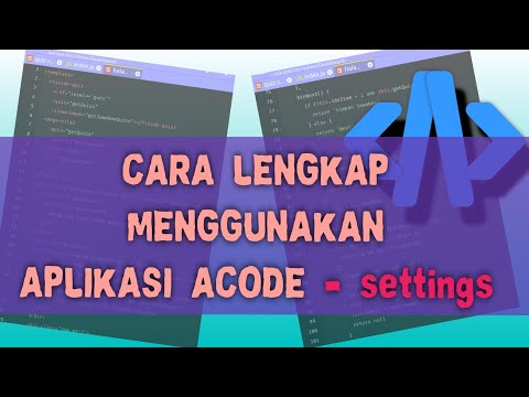 cara menggunakan aplikasi acode code editor di android part2