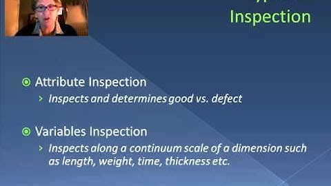 Inspection and Control Charts (Video 40)